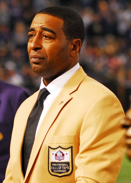 Cris Carter at the Pro Football Hall of Fame